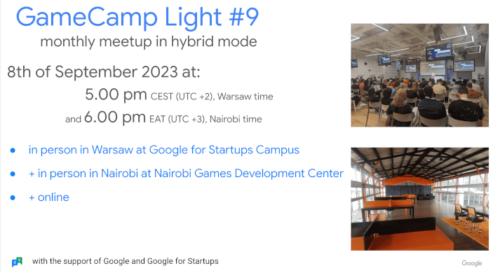 9th edition of GameCamp Light